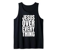 Jesus Over Everything Summer Christian Gym Fitness Workout Tank Top