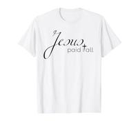 Jesus Paid It All Christian Elegant Calligraphy Faith Value Graphic T-Shirt, Men, White, XL