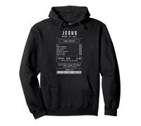 Jesus Paid It All Christian Receipt Religious Faith God Pullover Hoodie
