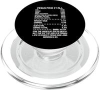 Jesus Paid-It All Christianity Christian Bible Romans 6 23 PopSockets PopGrip for MagSafe
