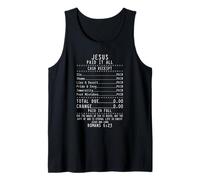 Jesus Paid It All Receipt Christian Bible Verse Tank Top