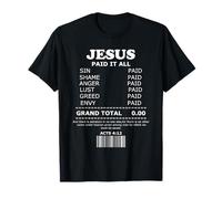 Jesus Paid It All Receipt T-Shirt