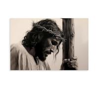 Jesus Painting Jesus Painting Laughing Christ Christ Hugging Jesus Art Poster Christ Wall Art Christ Smiling Jesus Christmas Jesus Gift Unframe-style 12x18inch(30x45cm)