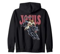 Jesus Panther Zip Hoodie