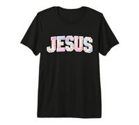 Jesus Patchwork Floral Christian Cute Cottagecore Faith Premium T-Shirt