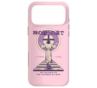 Jesus Path To God's Kingdom Japanese Christian Manga Pink Case for iPhone 17 Pro Max
