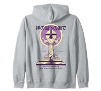 Jesus Path To The Kingdom Of God Japanese Christian Manga Zip Hoodie