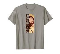 Jesus Peeking Seriously Humorous Witty Faith Funny Cool Art T-Shirt