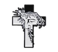 Jesus Pins, Christian Lapel Brooches Backpacks and Clothing, 1.3x1.02x0.39 inches Religious Figure Pins for Church Events, Sunday School, Party Favors, Inspirational -Based Accessories