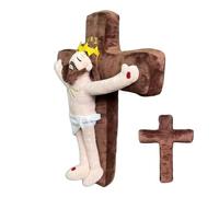 Jesus Plush Toy - Inflatable Jesus, Funny Secret | Plush Jesus Doll Religious, Festival Easter Christian, Soft And Stuffed Toy For Kids Room Couch Living Room Game Roo