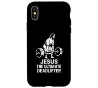 Jesus Power Lift Motivation For Deadlifts Workouts Case for iPhone X/XS