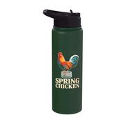 Jesus Praising and Chicken Raising Stainless Steel Insulated Water Bottle