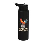 Jesus Praising and Chicken Raising Stainless Steel Insulated Water Bottle