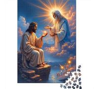 Jesus Prayer Scene 1000 Pc Eco-friendly Paper Premium Jigsaw Puzzle Adults Educational Game Decompression Wall Decoration Gifts 52x38cm/1000pcs