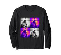 Jesus praying next to the cross. illustration Long Sleeve T-Shirt