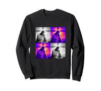Jesus praying next to the cross. illustration Sweatshirt