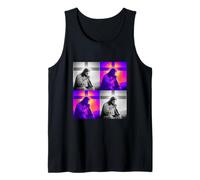 Jesus praying next to the cross. illustration Tank Top