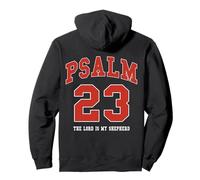 Jesus Psalm 23 The Lord Is My Shepherd Christian (on back) Pullover Hoodie