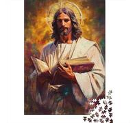 Jesus Puzzle 1000 Pieces The Holy Bible Wood Puzzle For Adults And Kids Jigsaw Puzzles Educational Games Home Decoration 1000pcs (75x50cm)