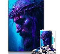 Jesus Puzzles 1000 Pieces for Adults,for Educational Game Challenge Toy for Is Ideal As A Gift for The Whole Family (38x26cm)