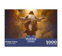 Jesus Puzzles 1000 Pieces for Adults God Fun Challenging Brainteasing Jigsaw Colourful Home Decoration Randomly Shaped 38x26cm/1000pcs