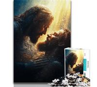 Jesus Puzzles for Adults Teens 1000 Pieces,for Educational Game Challenge Toy for Is Ideal As A Gift for The Whole Family (75x50cm)