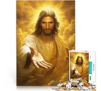 Jesus Reaching Out with LoveAdult Jigsaw Puzzles 1000 Pieces Staycation Kill time Fun at Home Activities, Birthday Present,Travel Gifts, 38x26cm