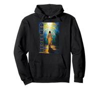 Jesus Redeemed Ephesians 1:7 Stained Glass Christian Pullover Hoodie