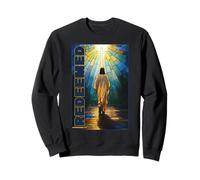 Jesus Redeemed Ephesians 1:7 Stained Glass Christian Sweatshirt