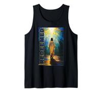 Jesus Redeemed Ephesians 1:7 Stained Glass Christian Tank Top