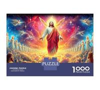 Jesus - Religion 1000 Pc Premium Cardstock Jigsaw Puzzle for Couple Partners, Concentration Puzzle, Indoor Leisure Time, Perfect Housewarming Gift 52x38cm/1000pcs