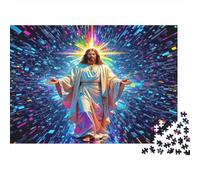 Jesus - Religion 1000 Piece Adult Jigsaws: Jesus in Cosmic Light Educational Games Suitable for Decompression 70x50cm/1000pcs