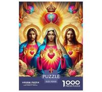 Jesus - Religion, 1000-piece Jigsaw Puzzle, Eco Friendly Paper Material with Refined UV Printed Detail, Enriching Recreational Experience Transforming Finished Scenes Into Framed Decor, Suitable for A
