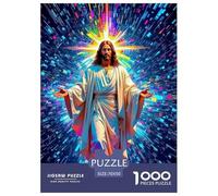 Jesus - Religion, 1000-piece Jigsaw Puzzle, Finely Crafted Paper Construction Offering Smooth Touch Precise Fitting, Comfortable Handling Experience Supporting Extended Enjoyable Sessions, Suitable Fo