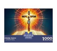 Jesus - Religion 1000 Piece Jigsaw Puzzle for Adults And Kids - Christian Faith Unique, Premium Quality, Gift, DIY Wall Decor 38x26cm/1000pcs