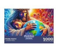 Jesus - Religion 1000 Piece Jigsaw Puzzle - For Adults - Christian Faith Includes Whimsies, Unique, Family Activity 38x26cm/1000pcs