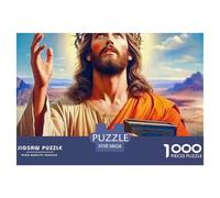 Jesus - Religion 1000 Piece Jigsaw Puzzle for Adults - Christian Faith Unique, Rewarding, DIY Wall Decor, Collectible 38x26cm/1000pcs