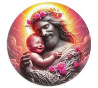 Jesus - Religion 1000 Piece Jigsaw Puzzle for Adults Religious Art Brainteasing Jigsaws Challenge Games Creativity & Gift Giving 1000pcs (67.5x67.5cm)