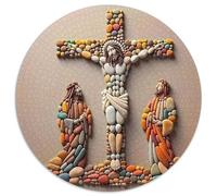 Jesus - Religion 1000 Piece Jigsaw Puzzle for Adults Religious Art Challenging Puzzles Educational Games Fun Present & Activity 1000pcs (67.5x67.5cm)