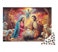 Jesus - Religion 1000 Piece Jigsaw Puzzle for Women, Men Nativity Scene Challenging Puzzles Challenge Games Creativity & Gift Giving 52x38cm/1000pcs