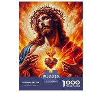 Jesus - Religion, 1000-piece Jigsaw Puzzle, Rewarding Artistic Journey Culminating in Elegant Framed Presentation, Appealing Decorative Solution Combining Play Design Expression, Suitable for Ages 12+