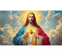 Jesus-Religion 1000 Piece Jigsaw Puzzles for Adults Educational Games Jigsaw Puzzle Home Decoration for Adults and Kids Age 12 Years Up 75x50cm/1000pcs