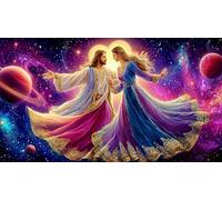 Jesus-Religion 1000 Piece Jigsaw Puzzles for Adults Educational Games Jigsaw Puzzle Home Decors for Adults and Kids Age 12 Years Up 38x52cm/1000pcs