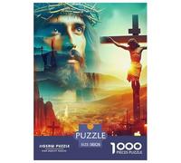 Jesus - Religion 1000 Piece Jigsaw Puzzles for Adults Perfect for Relaxation Home Decors Family Puzzle Game Birthday Gifts 38x26cm/1000pcs