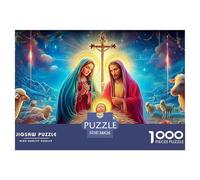 Jesus - Religion 1000 Piece Jigsaw Puzzles Impossible Fit Together Perfectly Wall Decor for Adults Kids 38x26cm/1000pcs