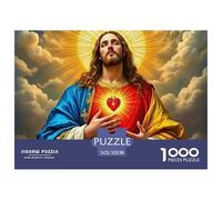 Jesus - Religion 1000 Piece Paper Jigsaw Puzzle Color Challenge Creative Jigsaw Puzzles Family Leisure For Adults And Kids Gifts 52x38cm/1000pcs