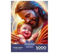 Jesus - Religion 1000 Piece Religious Belief Jigsaw Puzzle for Adults Challenging for Challenging Family Activity Games Colorful Hard Puzzle for 70x50cm/1000pcs Family Decorations