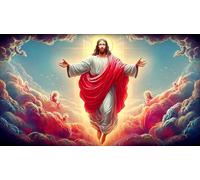 Jesus-Religion 1000 Pieces Adult Jigsaws Educational Game Decompression Fun and Challenging Family Game for Adults and Kids Age 12 Years Up 70x50cm/1000pcs