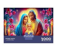 Jesus - Religion 1000 Pieces Cognitive Development Puzzle: For Learning And Fun Holy Family at Home, A Great Gift Idea for Educational Play And Skill Building 52x38cm/1000pcs