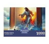 Jesus - Religion 1000 Pieces for Adults: Jesus Calling A Man from Clouds Fun And Challenging Family Game Great Gift 38x26cm/1000pcs